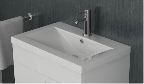 Venus 600 White FS Unit and Mid-Edge Basin - Image 4