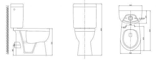 Verona Comfort Heigh Pan, Cistern and PP S/C Seat - Image 2